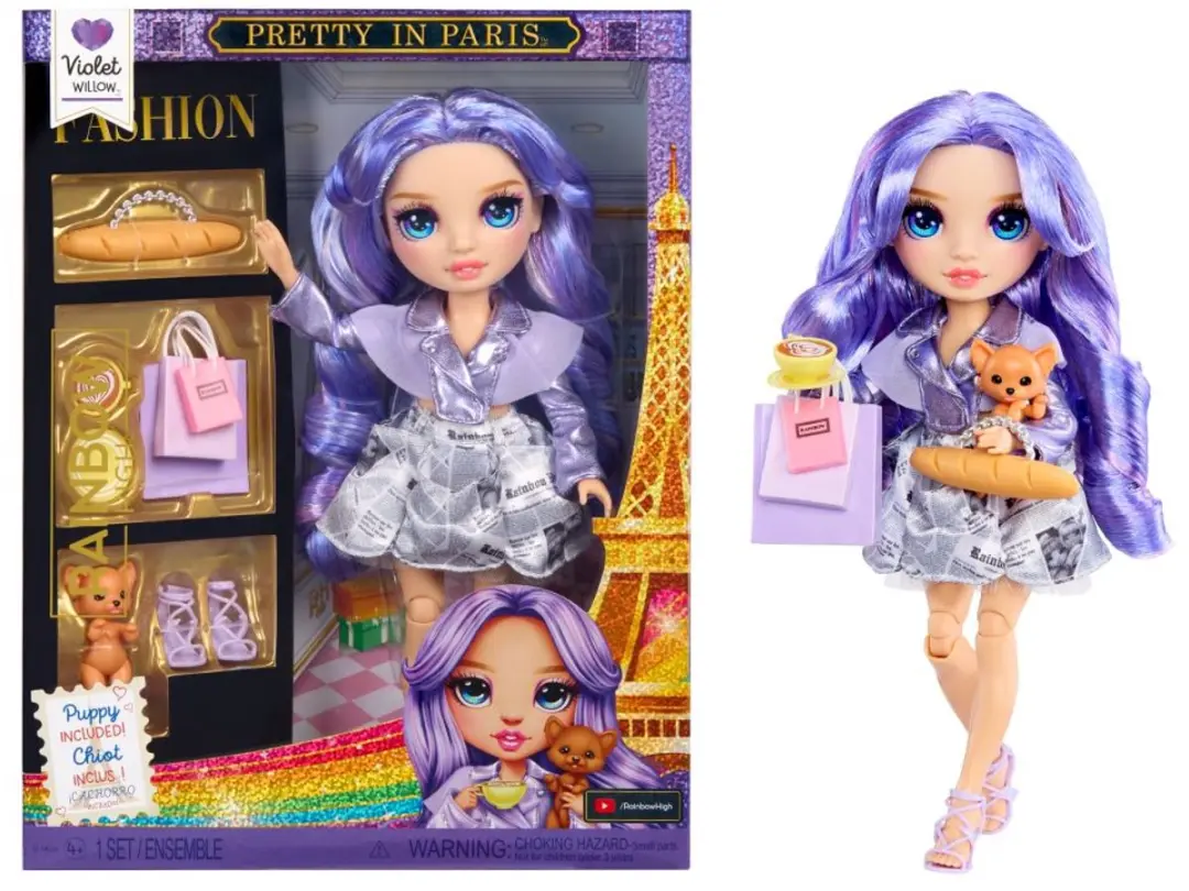 Rainbow High Pretty in Paris Violet Willow Modepop 28cm