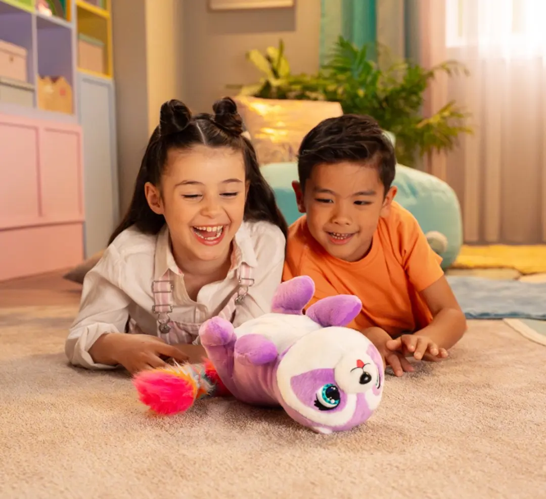 Jumbo Funtasy Family Rac'n'Roll Interactieve Knuffel - Paars