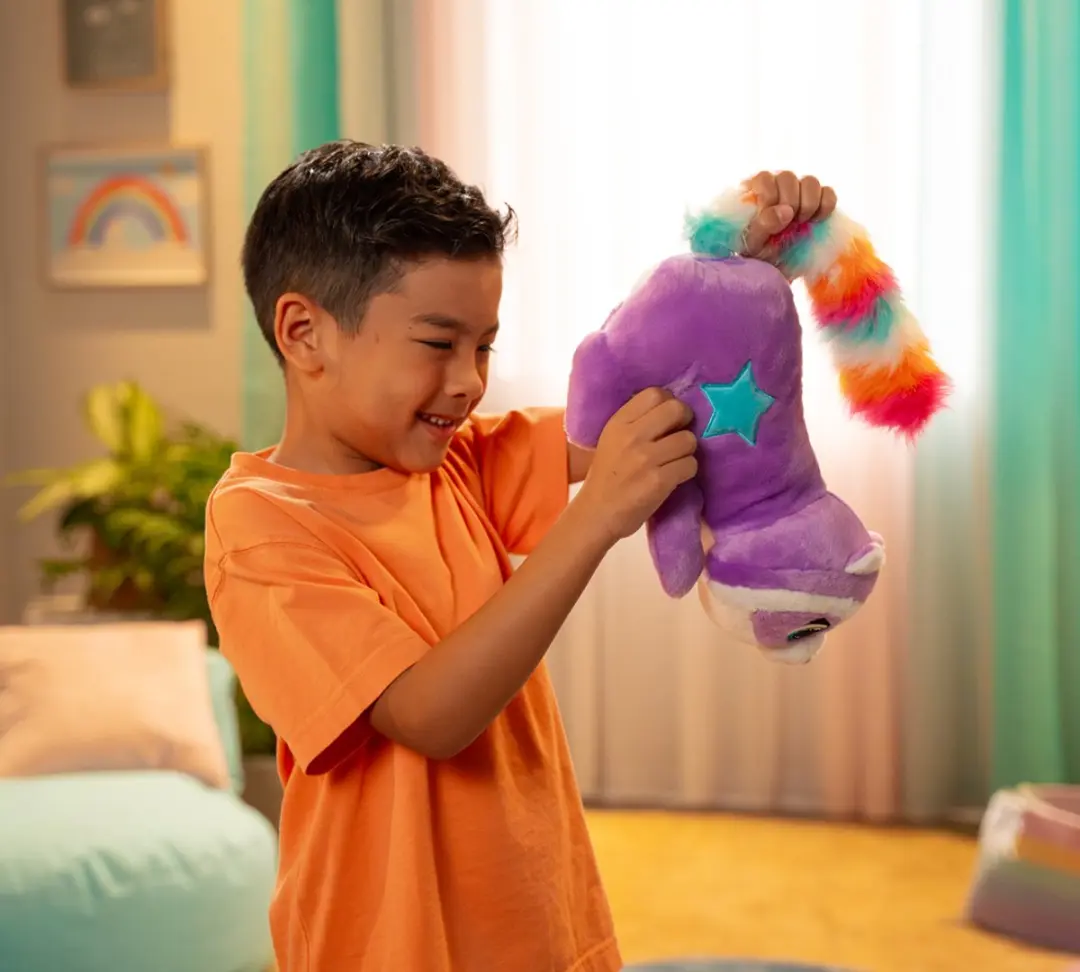 Jumbo Funtasy Family Rac'n'Roll Interactieve Knuffel - Paars
