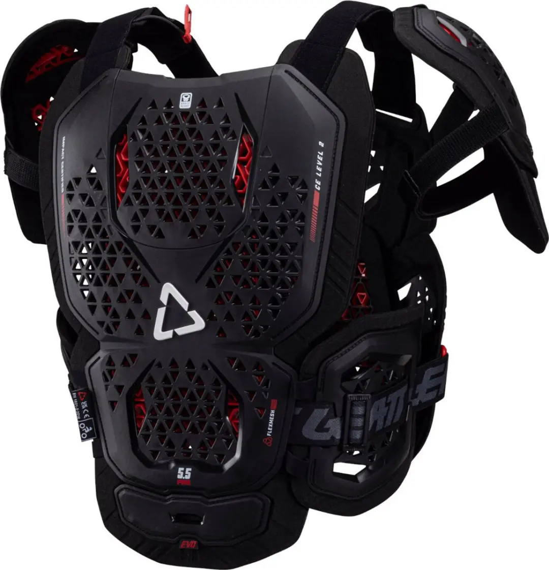 Leatt 5.5 Pro Evo Borstbeschermer - M - Zwart - afbeelding 6 van 6
