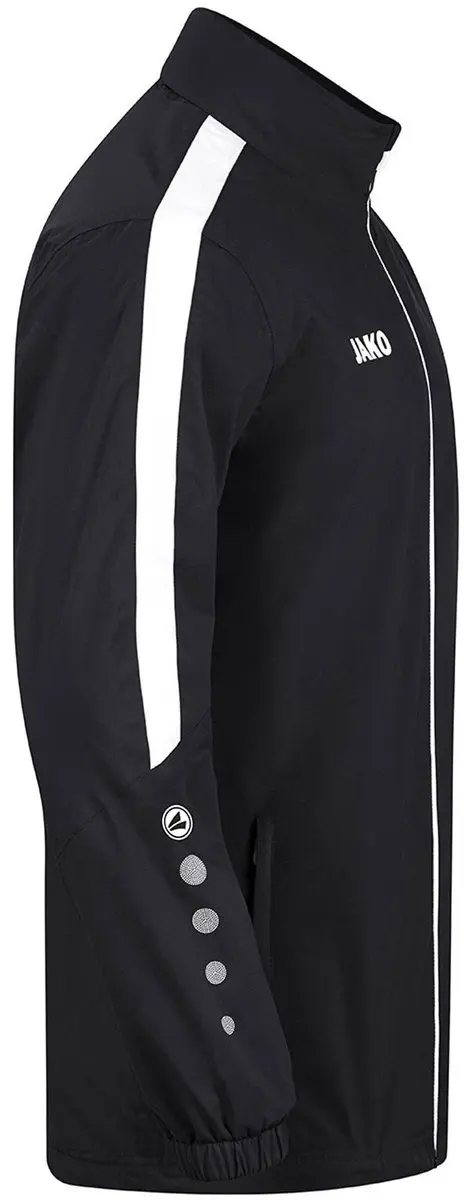 Jako Power Regenjas Senior L - Zwart/Wit