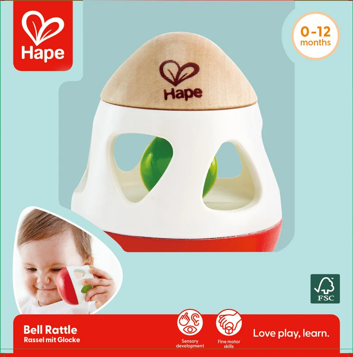 Hape Rassel met Glocke - Veelkleurig - afbeelding 6 van 6
