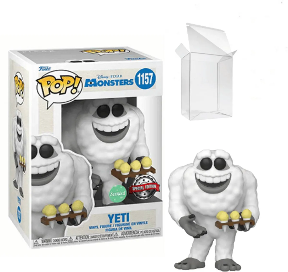 Funko Pop! Disney Monsters Inc. 20th Anniversary Yeti Geurend US Excl. 58847 - afbeelding 6 van 6