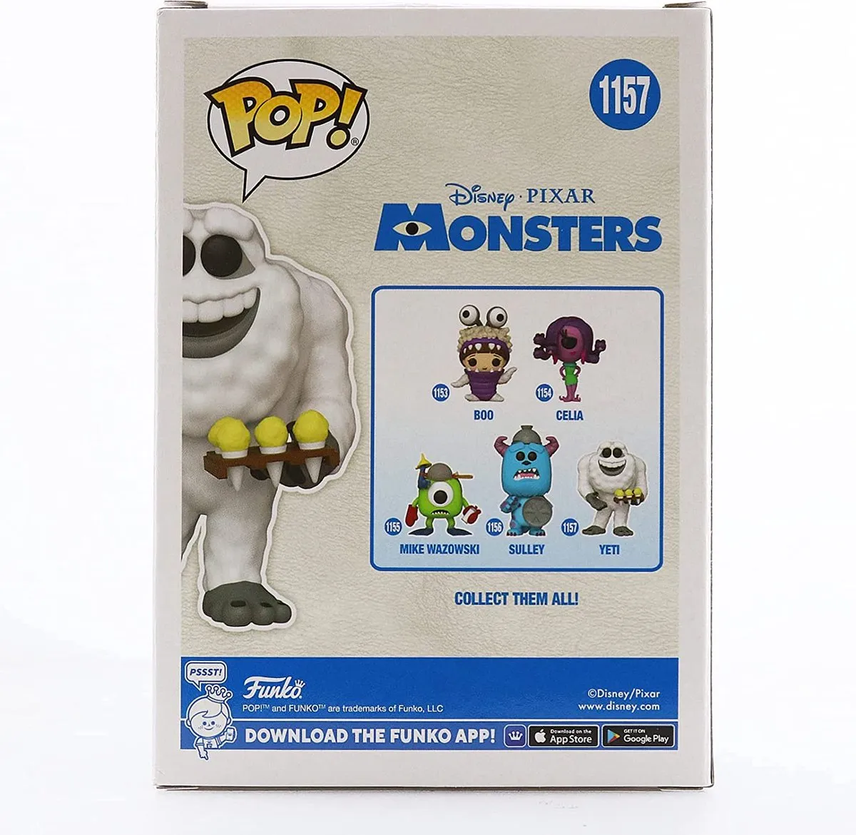 Funko Pop! Disney Monsters Inc. 20th Anniversary Yeti Geurend US Excl. 58847