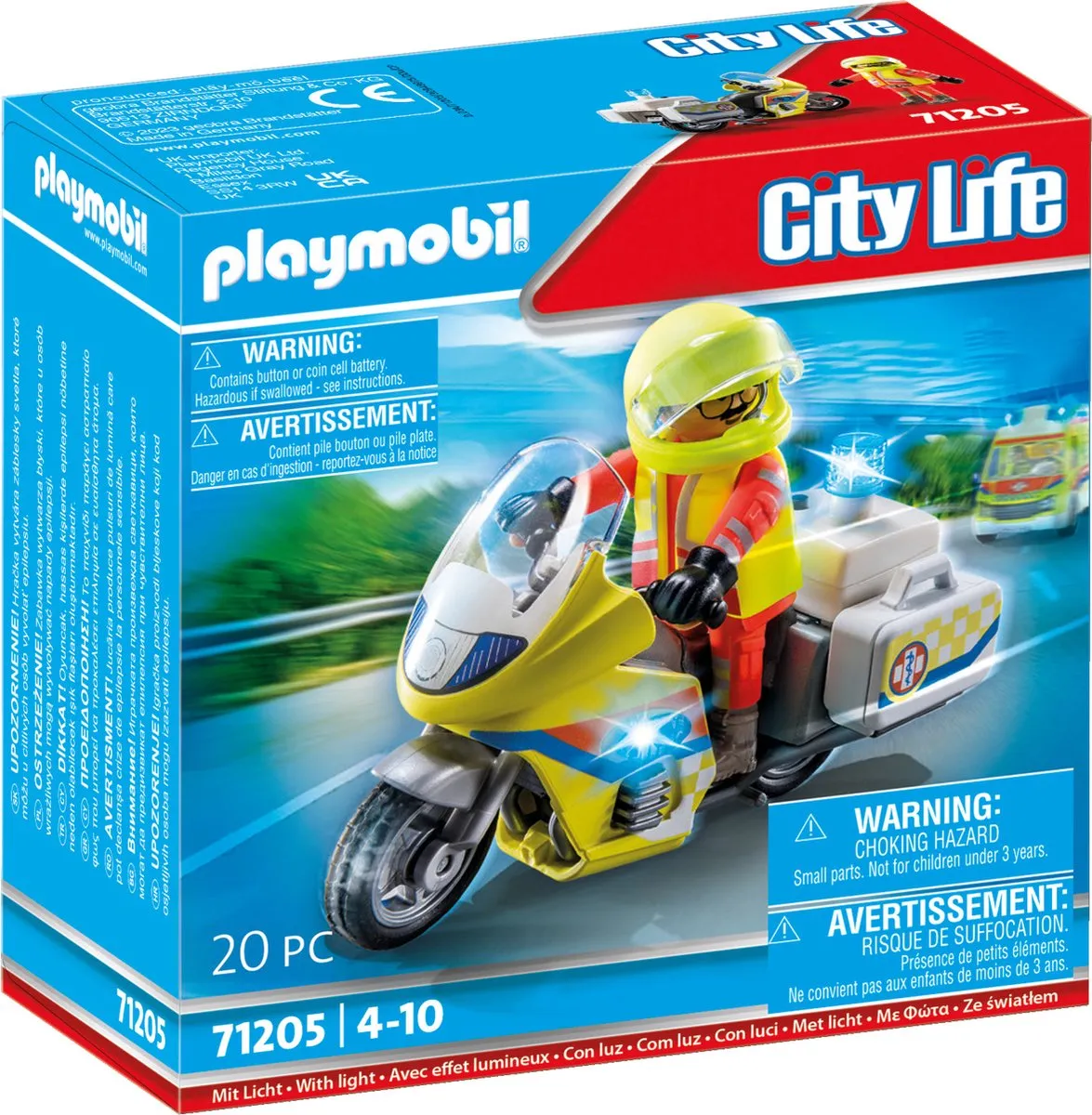 Playmobil City Life Noodmotorfiets 71205