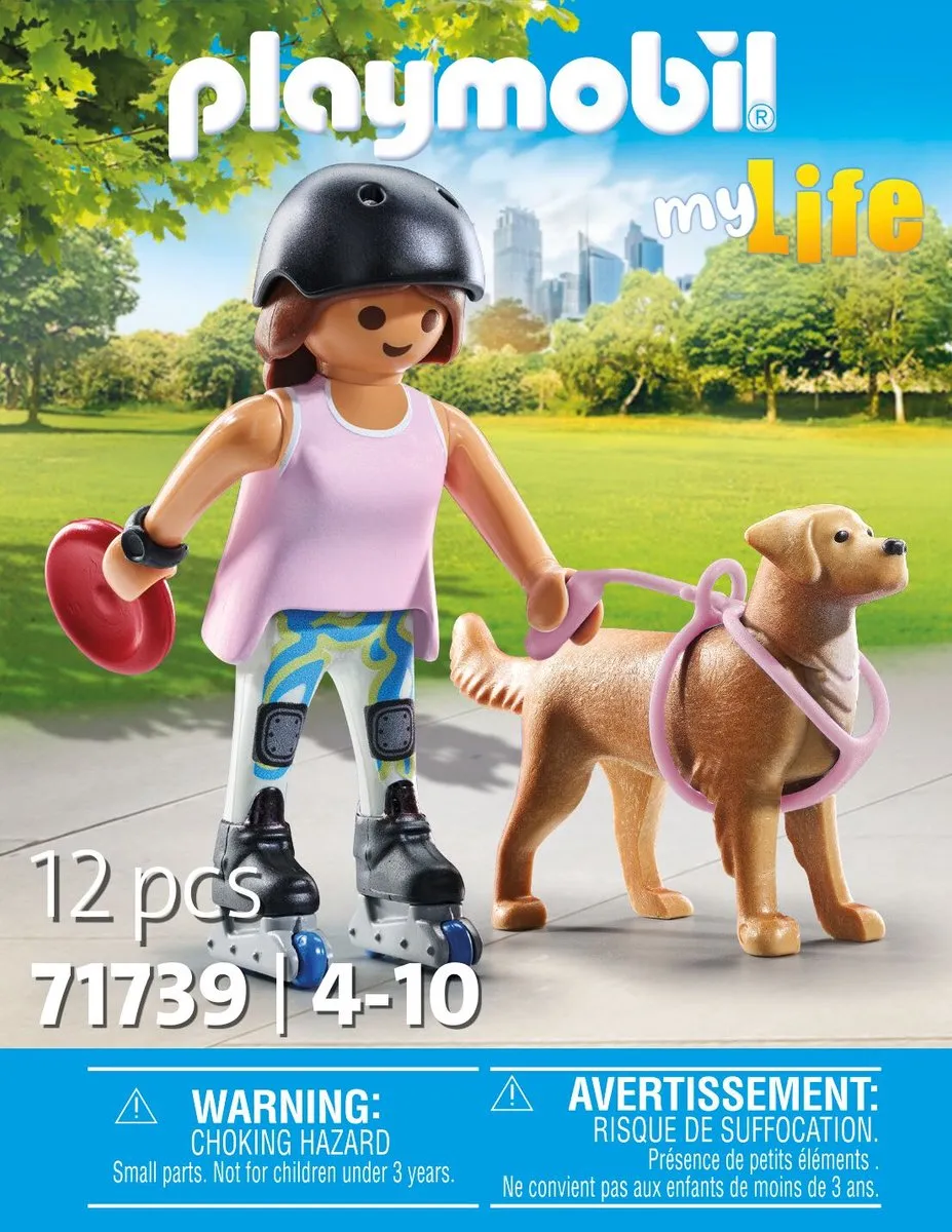 Playmobil My Life Schaatser met Retriever 71739 - Multicolor