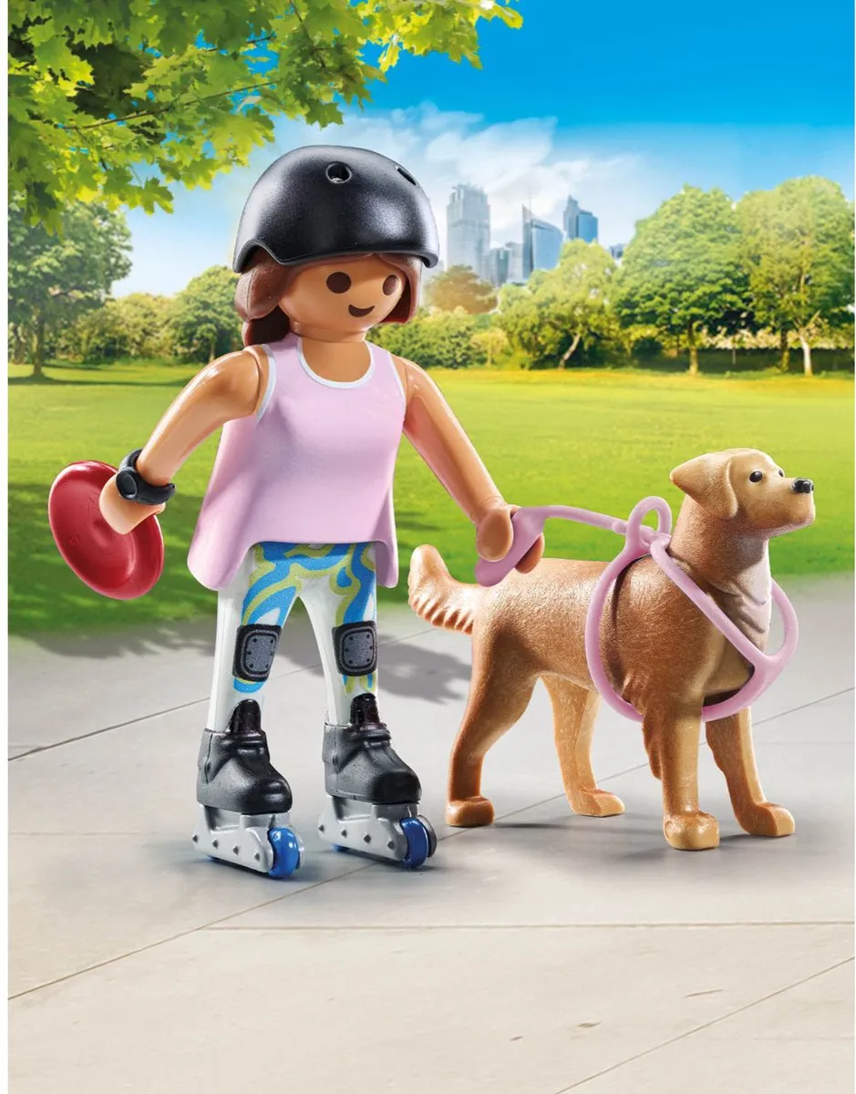 Playmobil My Life Schaatser met Retriever 71739 - Multicolor