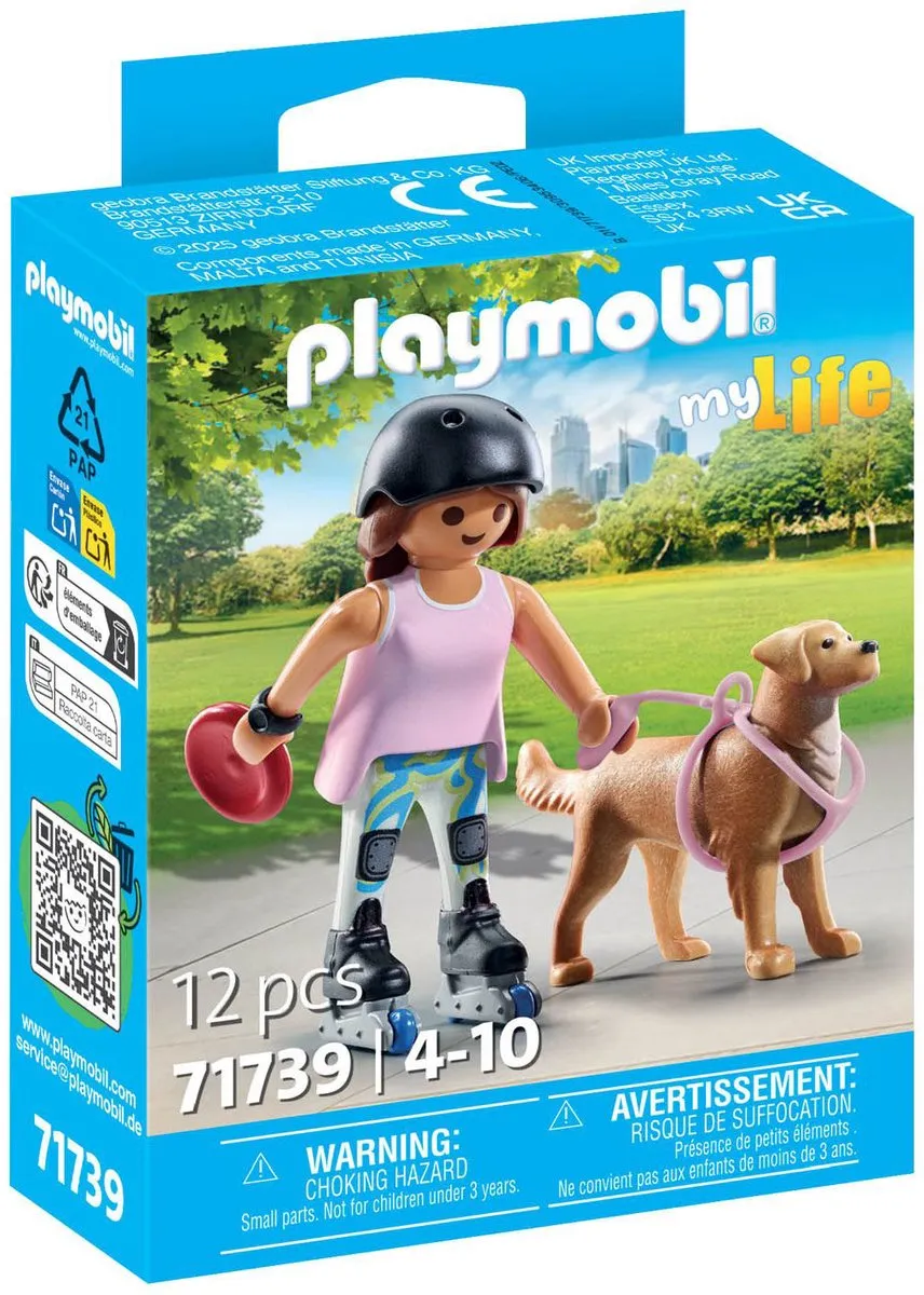 Playmobil My Life Schaatser met Retriever 71739