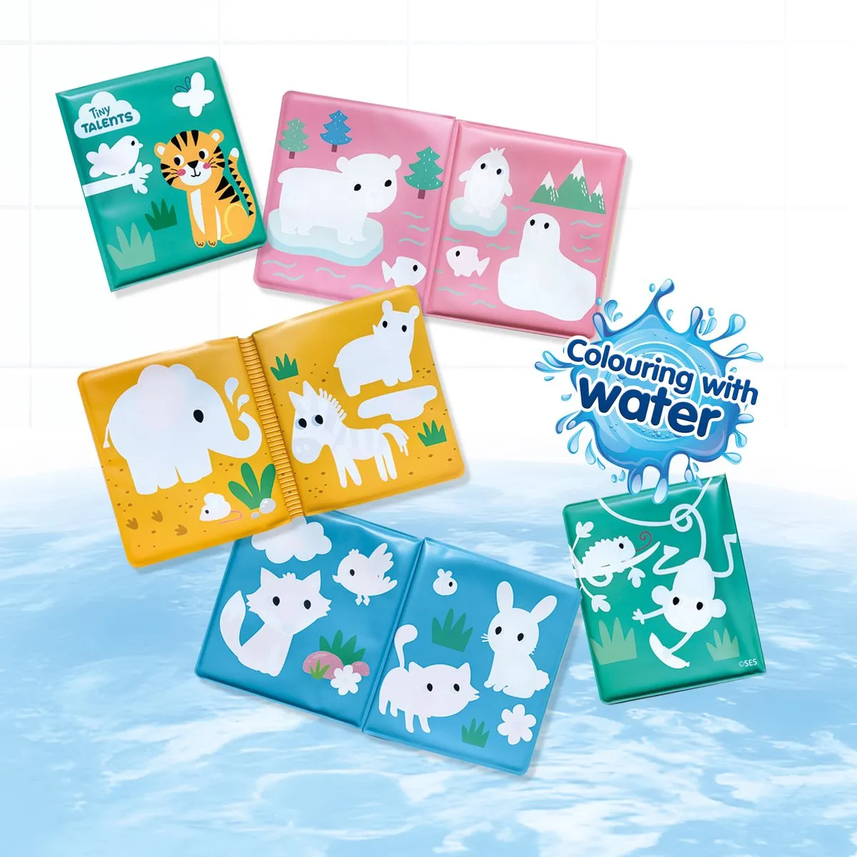 SES Creative Tiny Talents Badboek Kleuren met water 13056