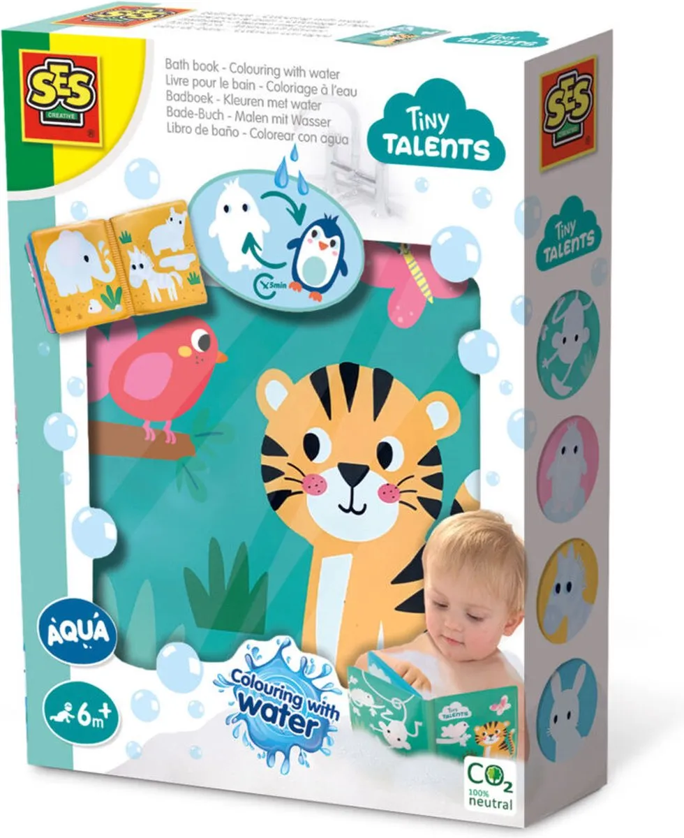 SES Creative Tiny Talents Badboek Kleuren met water 13056