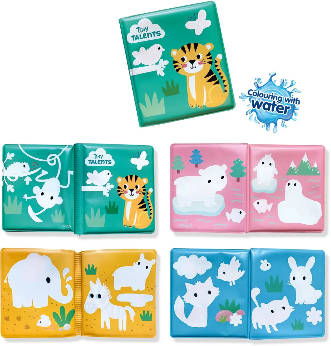 SES Creative Tiny Talents Badboek Kleuren met water 13056 - afbeelding 6 van 6