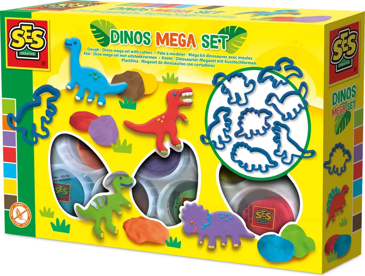 SES Creative Dino Klei Mega Set