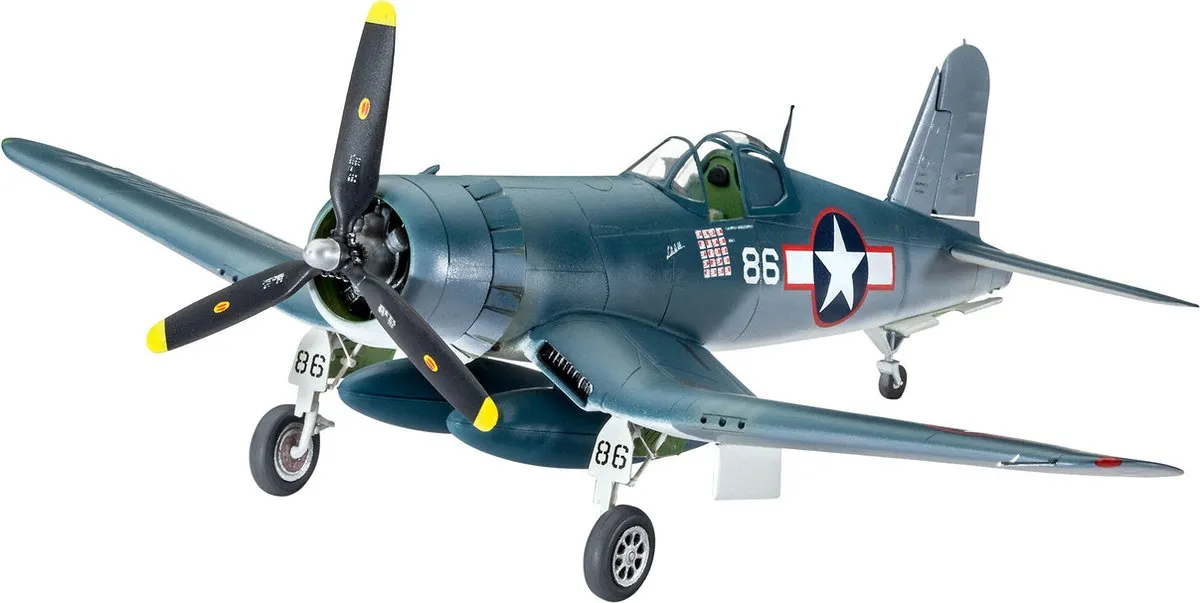 Revell Vought F4U-1D Corsair Modelbouwpakket 1:72 - 63 Onderdelen - Multi