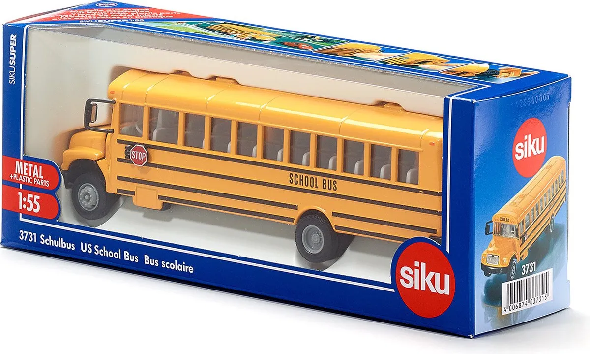 SIKU 3731 US Schoolbus 1:55 - Geel