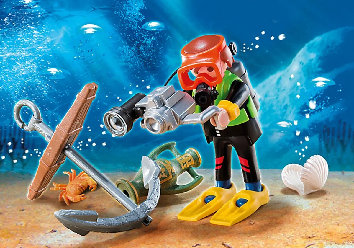Playmobil Diepzeeduiker met Schat 20347464 - Meerkleurig