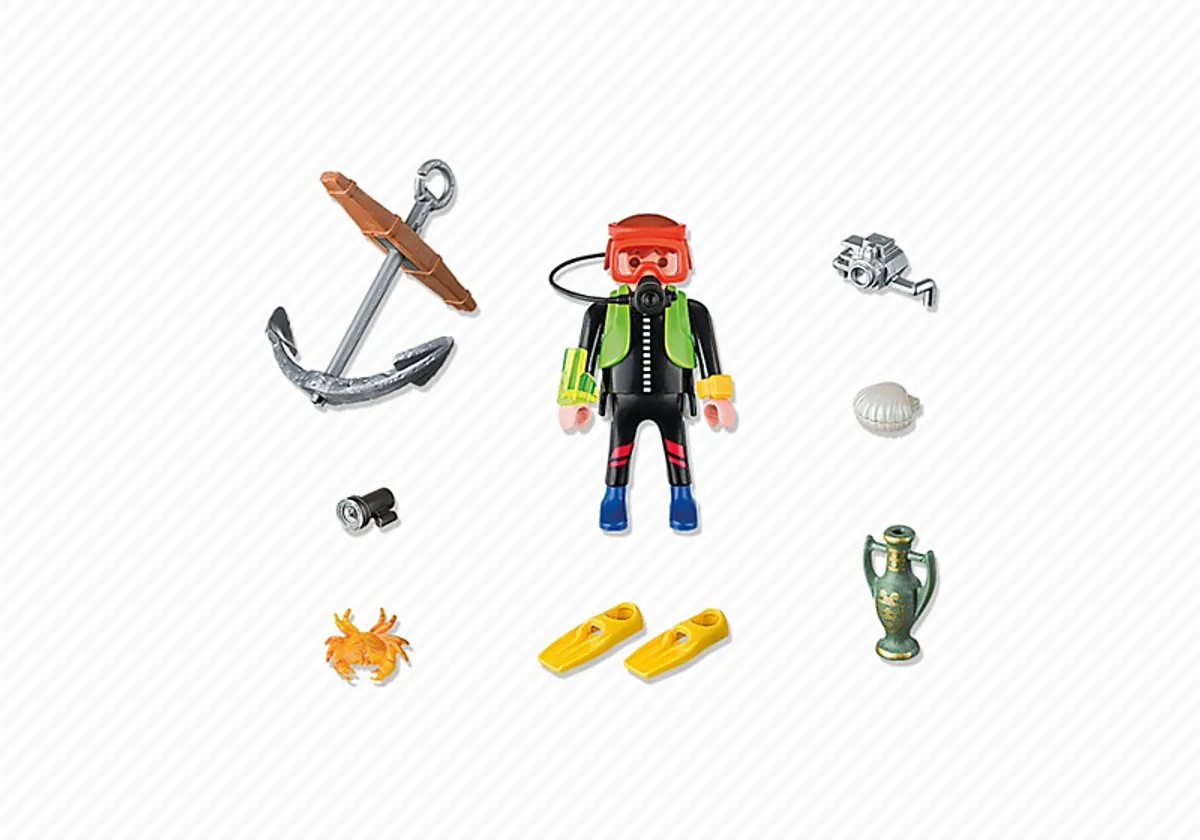 Playmobil Diepzeeduiker met Schat 20347464 - Meerkleurig
