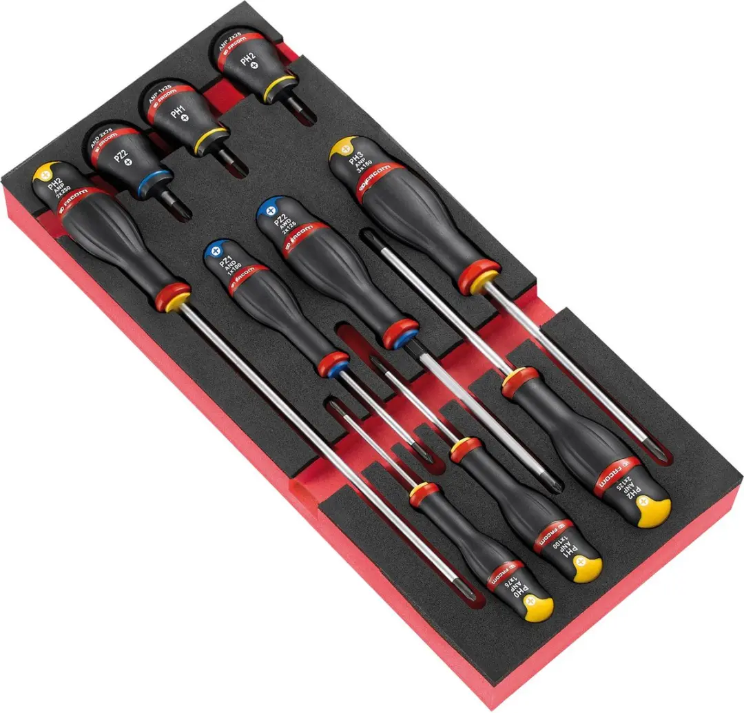 Facom Modules Protwist® schroevendraaiers in een foam inlay