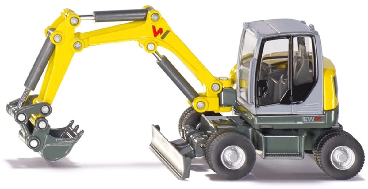 SIKU 3560 Graafmachine Wacker Neuson EW65 - 1:50 - Geel
