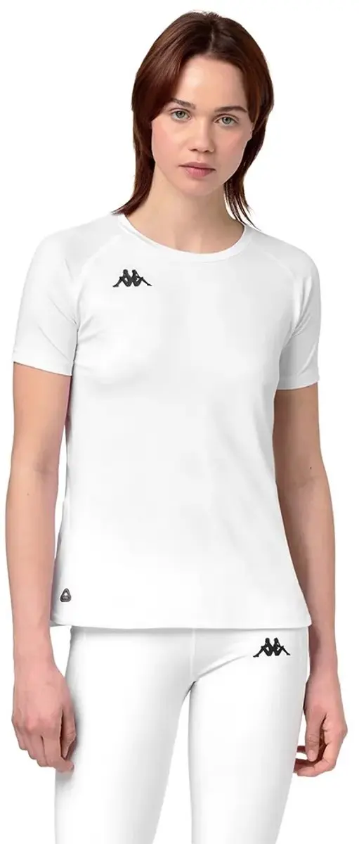 Kappa Ifad T-shirt Met Korte Mouwen Wit XS Vrouw