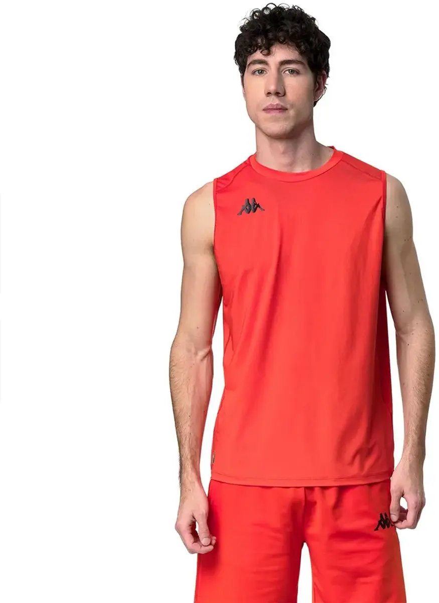Kappa Ileo Mouwloos T-shirt Oranje M Man