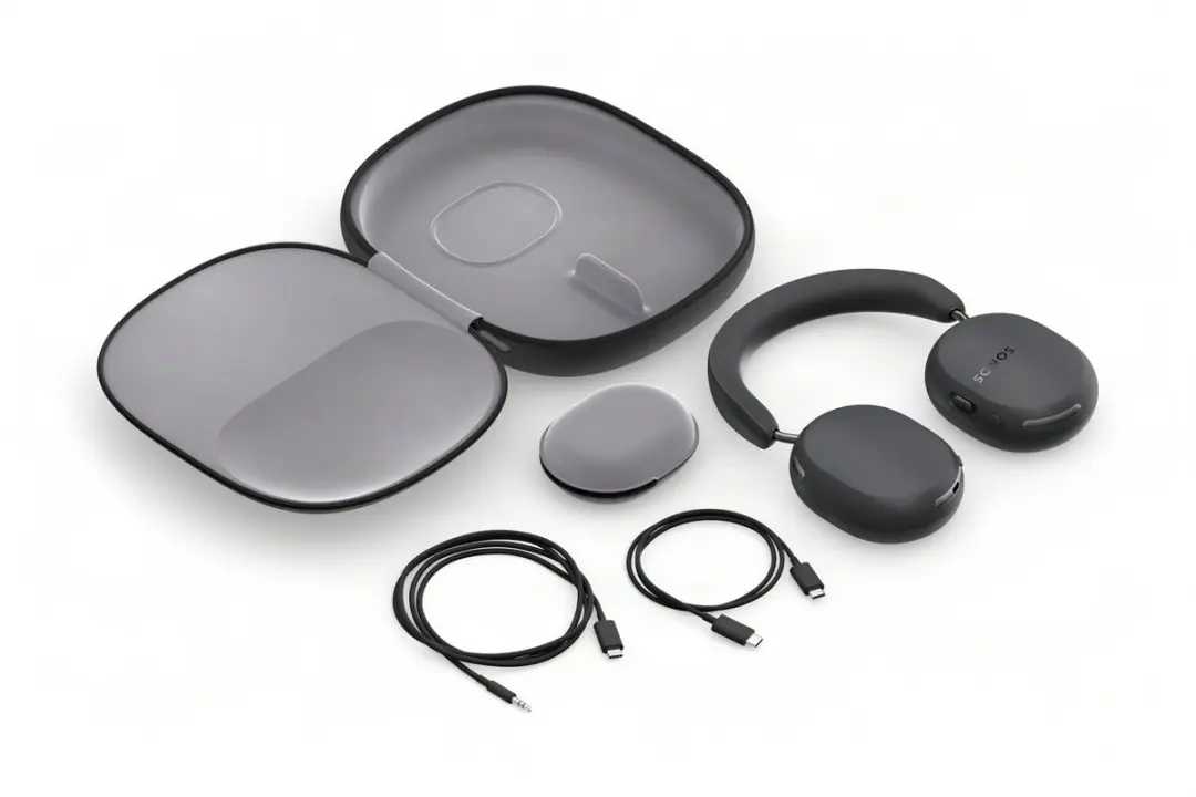 Sonos Ace Ultra Draadloze Hoofdtelefoon - Adaptive Noise Cancelling - Zwart - afbeelding 6 van 6