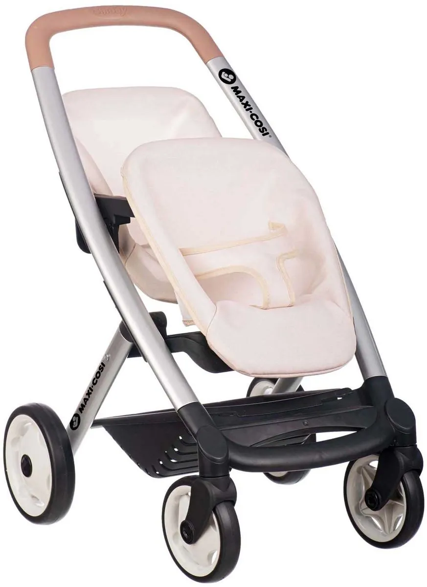 Smoby Maxi Cosy Duowagen 2 Poppen 42cm - Beige - afbeelding 6 van 6