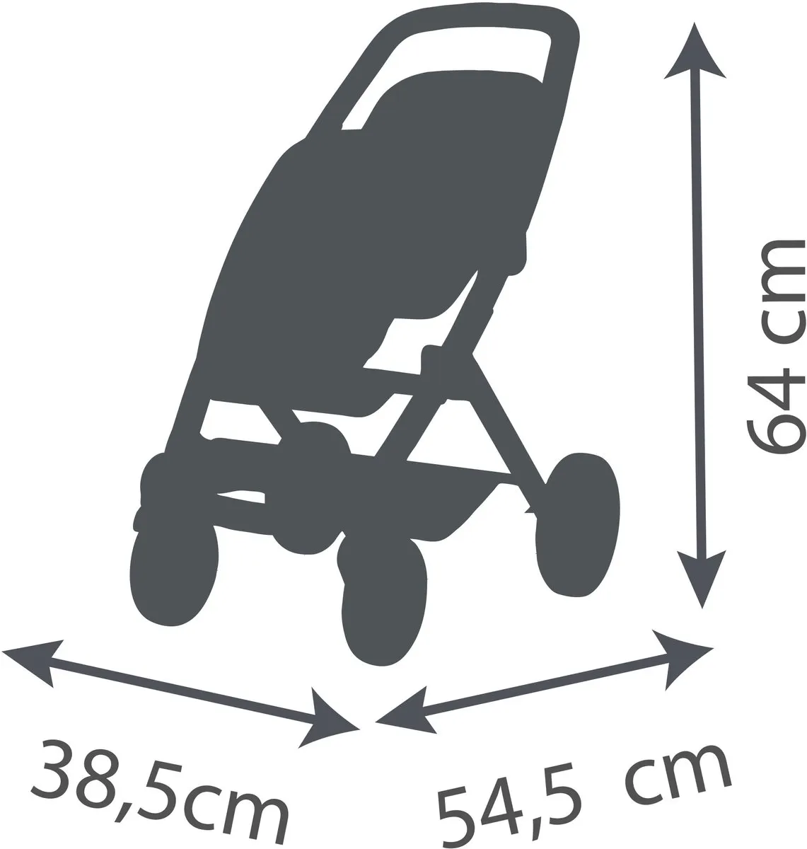 Smoby Maxi Cosy Duowagen 2 Poppen 42cm - Beige