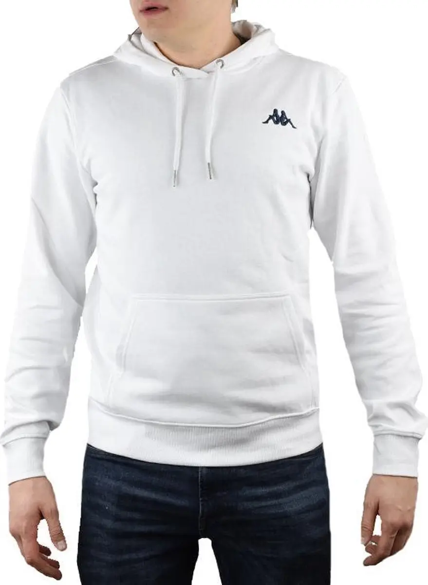 Kappa Vend Hooded 707390-11-0601, Mannen, Wit, Sporttrui casual, maat: XXL EU