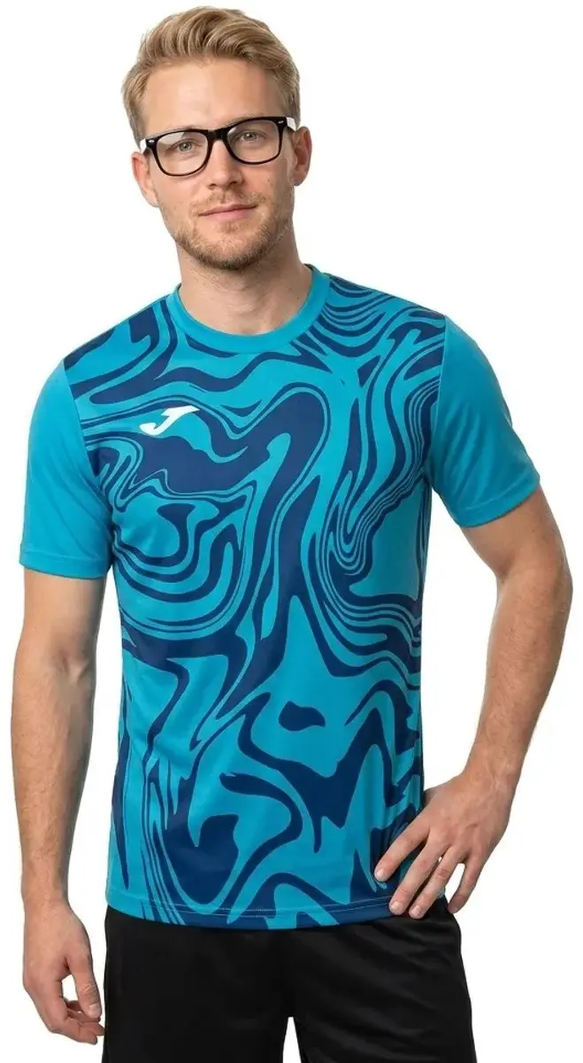 Joma Lion II Sport-T-shirt - XL - Blauw - afbeelding 4 van 4