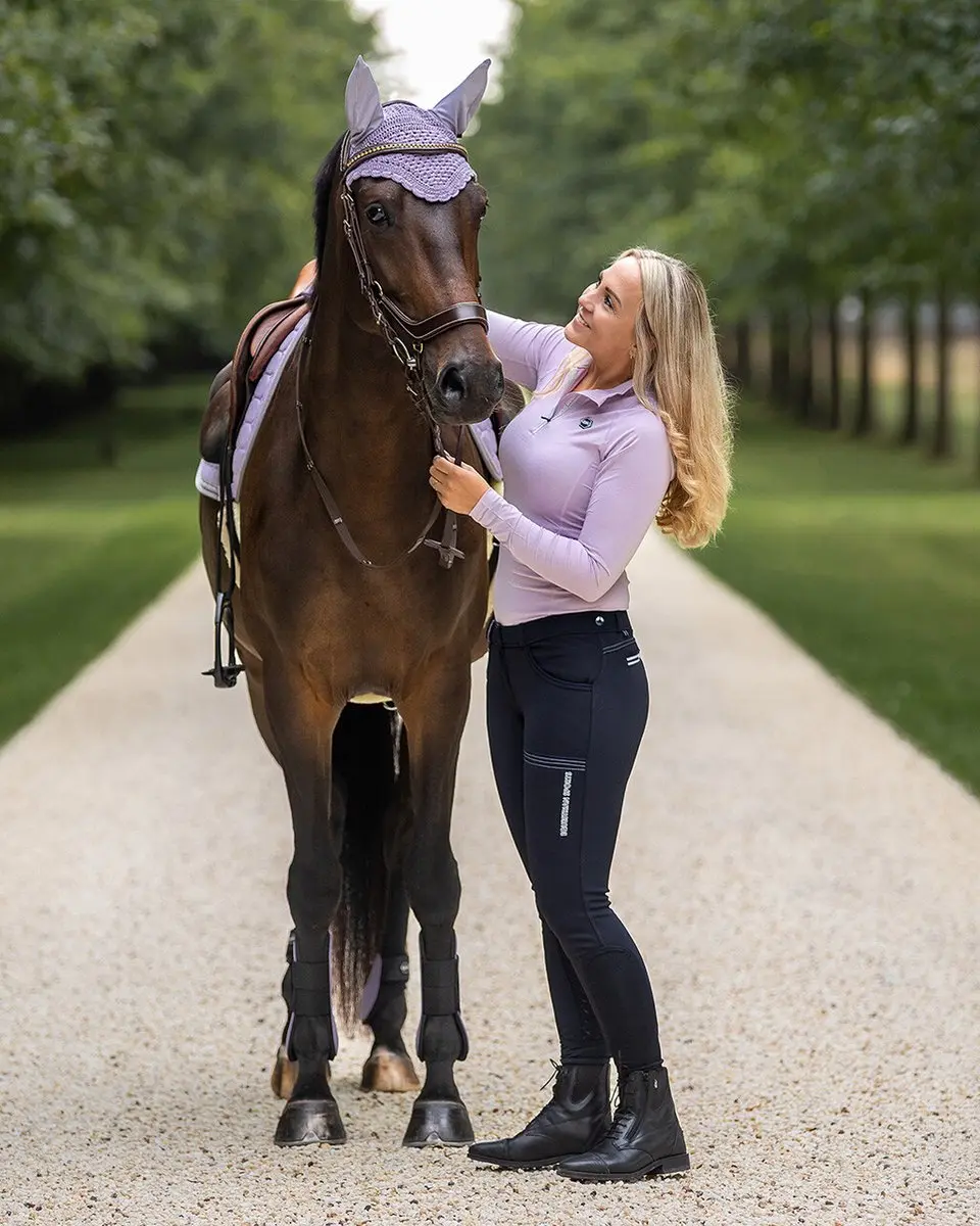 QHP Rijbroek Emma Softshell Navy - 44 - afbeelding 6 van 6