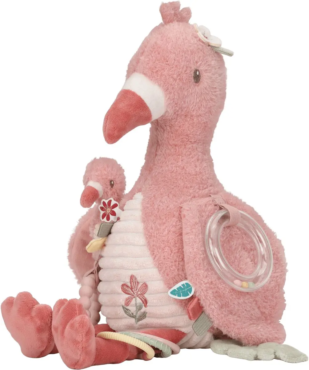 Little Dutch Safari Friends Flamingo Knuffel - Roze - afbeelding 2 van 4