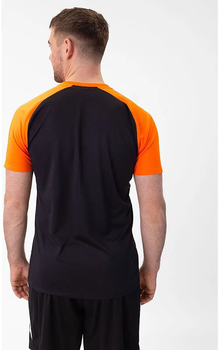 Jako Iconic T-Shirt Heren M - Zwart/Fluo Oranje