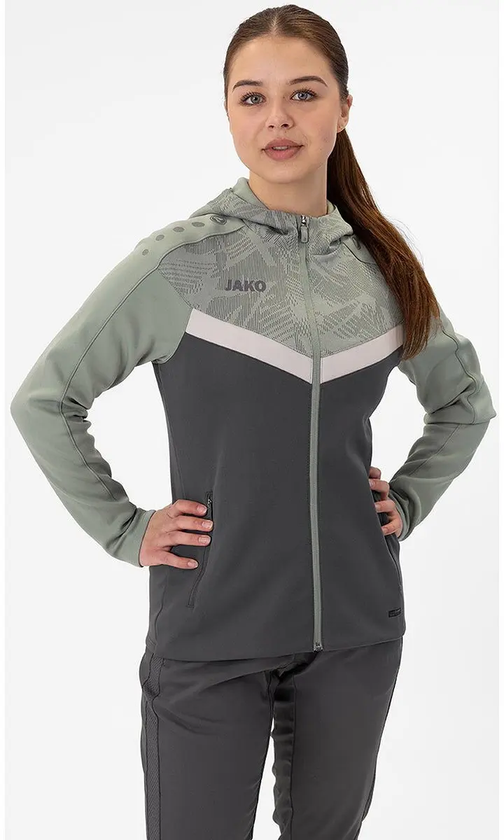 Jako Iconic Jas Dames 38 - Zachtgrijs/Mintgroen - afbeelding 6 van 6