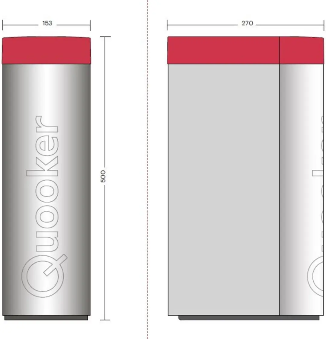 Quooker CUBE Gekoeldwaterreservoir 2.7L - 2200W