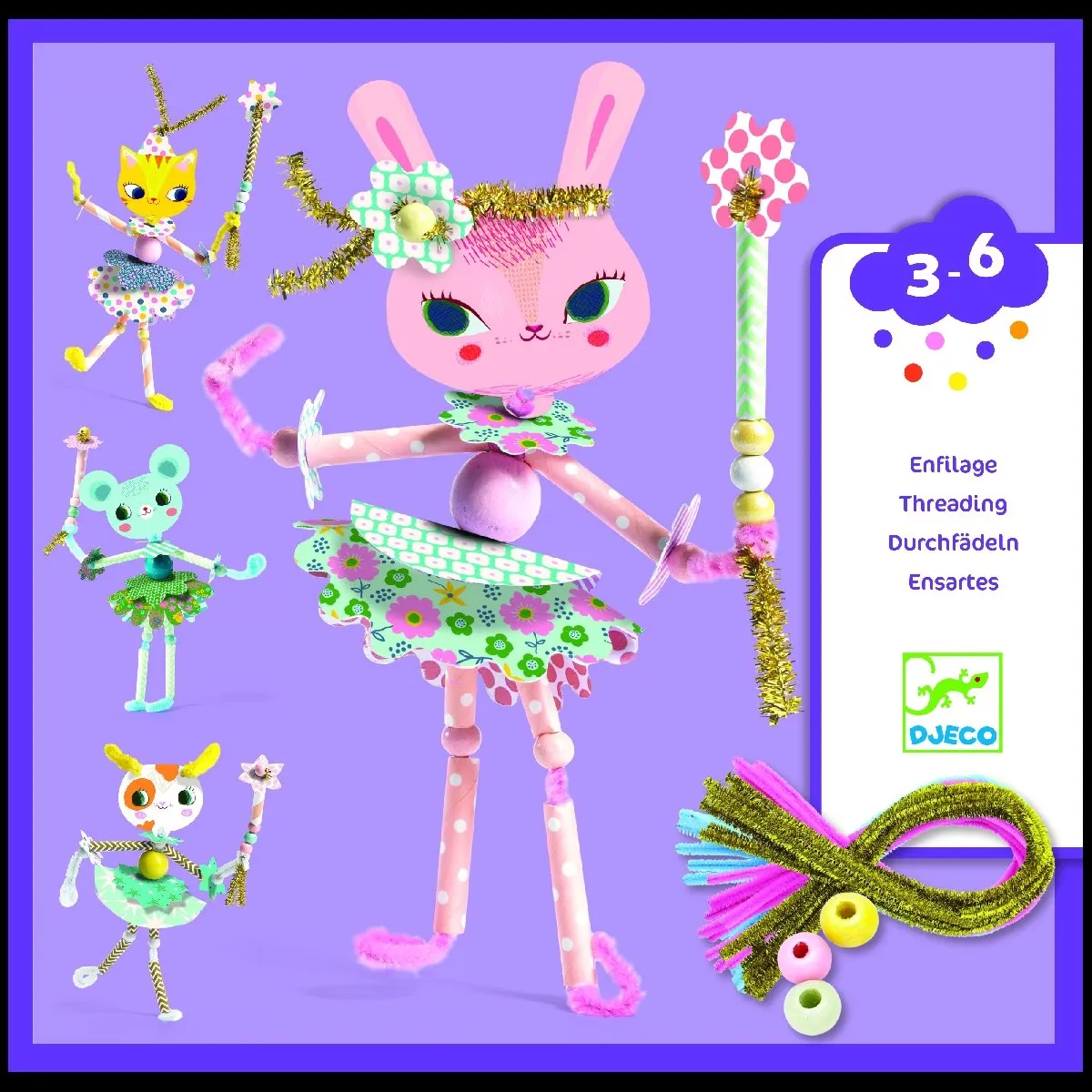 Djeco My Fairies Creatief Papier - Multicolor - afbeelding 6 van 6