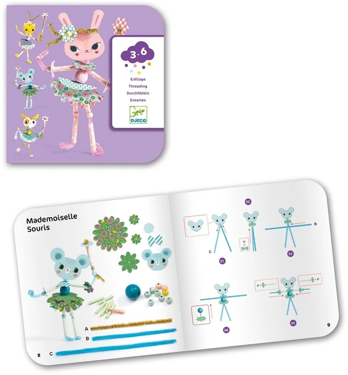 Djeco My Fairies Creatief Papier - Multicolor