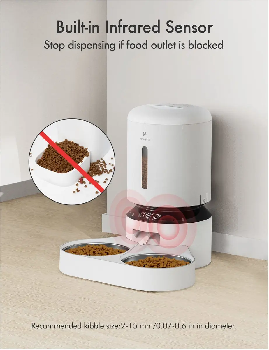 Petlibro Granary Automatische Voerbak 5L - Wit - afbeelding 3 van 6
