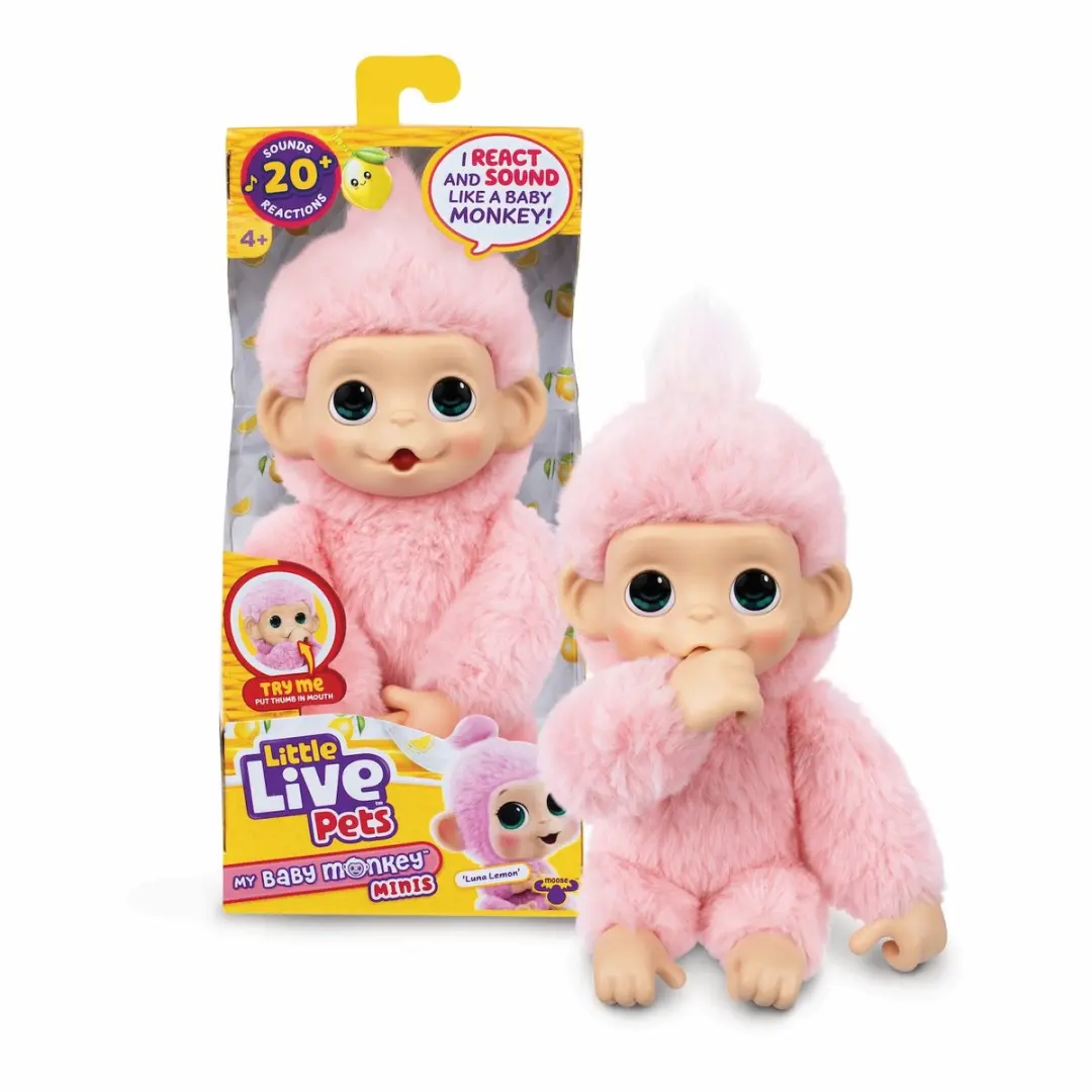 Little Live Pets My Baby Monkey Minis 'Luna Lemon'