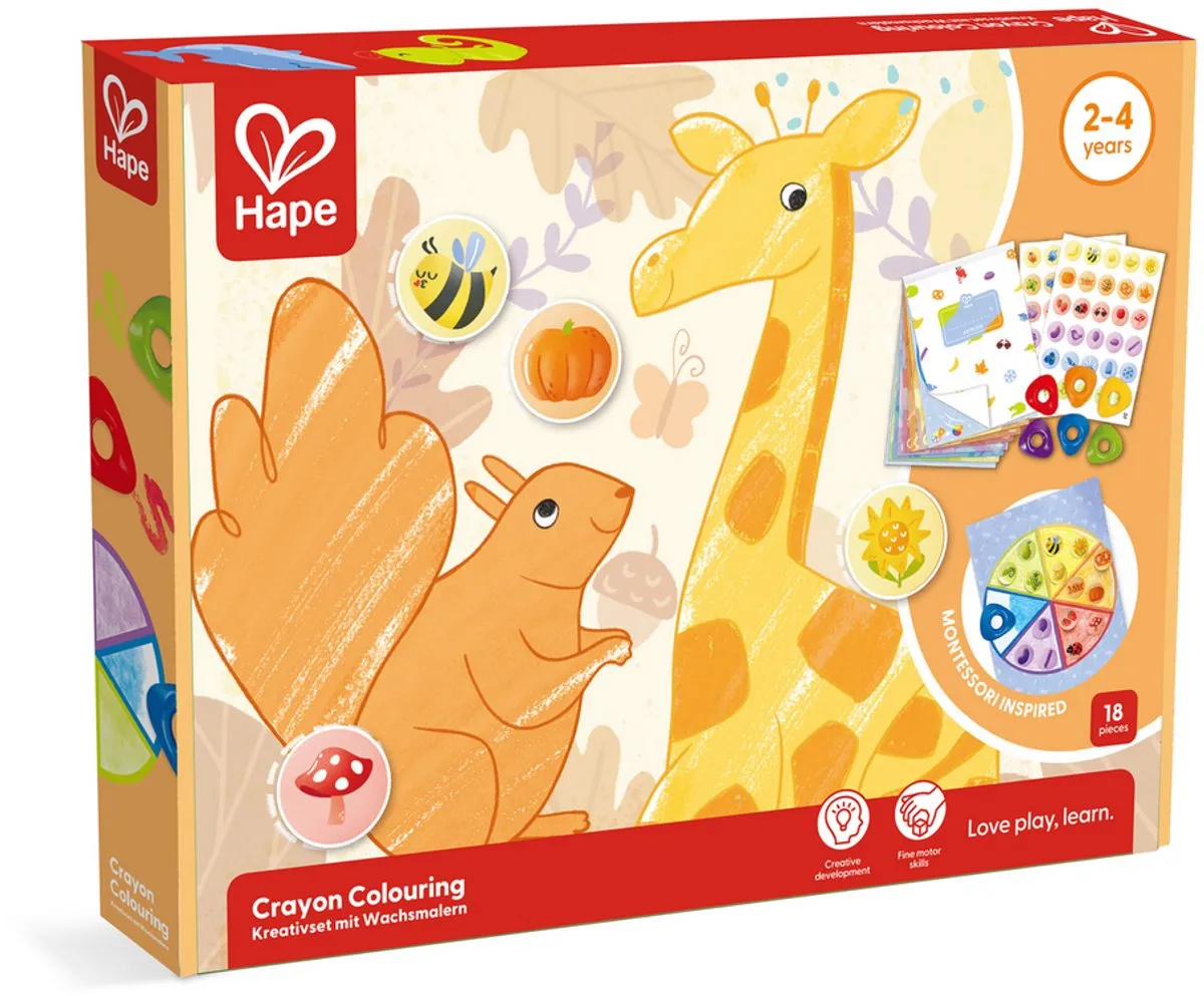 Hape Kleurpotloden Multicolor - 6 Stuks - afbeelding 6 van 6