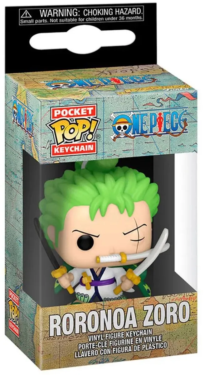 Funko Pocket Pop! Keychain One Piece - Roronoa Zoro - 67487 - afbeelding 5 van 5