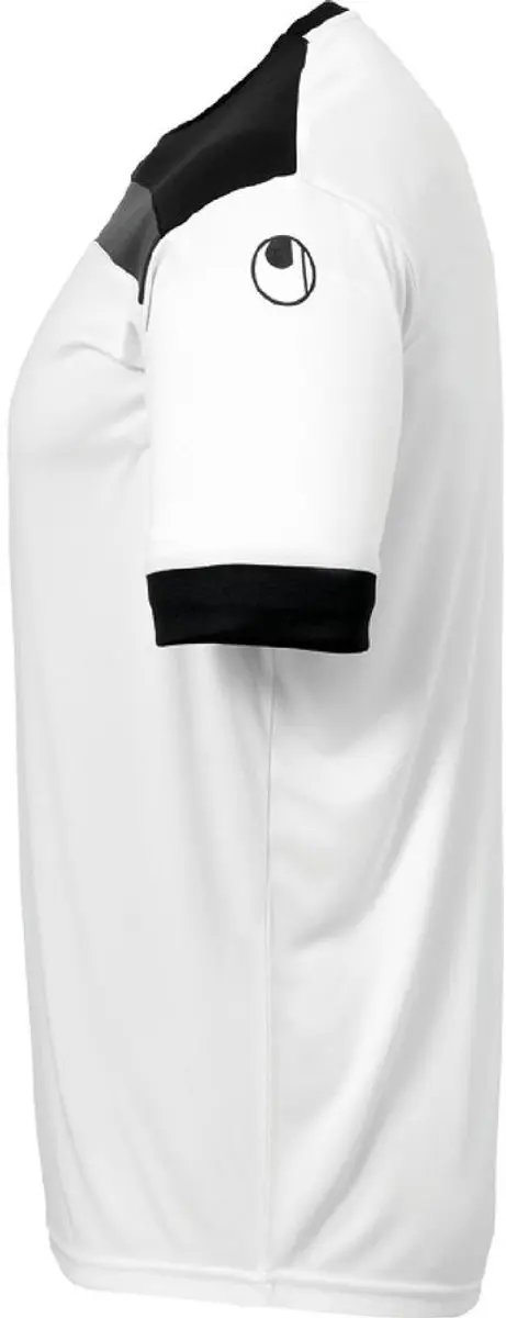 Uhlsport Offense 23 Shirt Kinderen 164 - Wit/Zwart/Antraciet - afbeelding 2 van 4