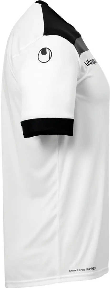Uhlsport Offense 23 Shirt Kinderen 164 - Wit/Zwart/Antraciet - afbeelding 4 van 4
