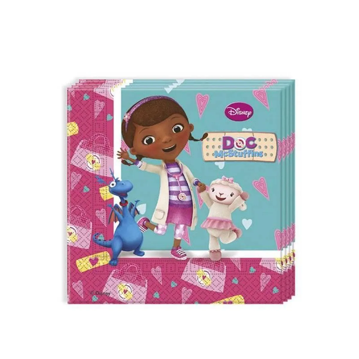 Disney Doc McStuffins Servetten - 20 Stuks - Blauw