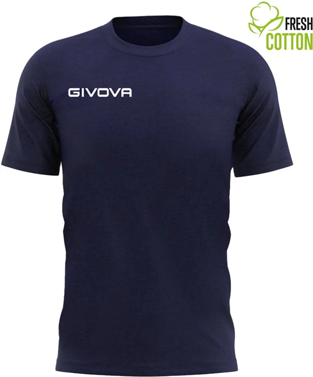 Katoenen T-shirt Givova Fris Marineblauw