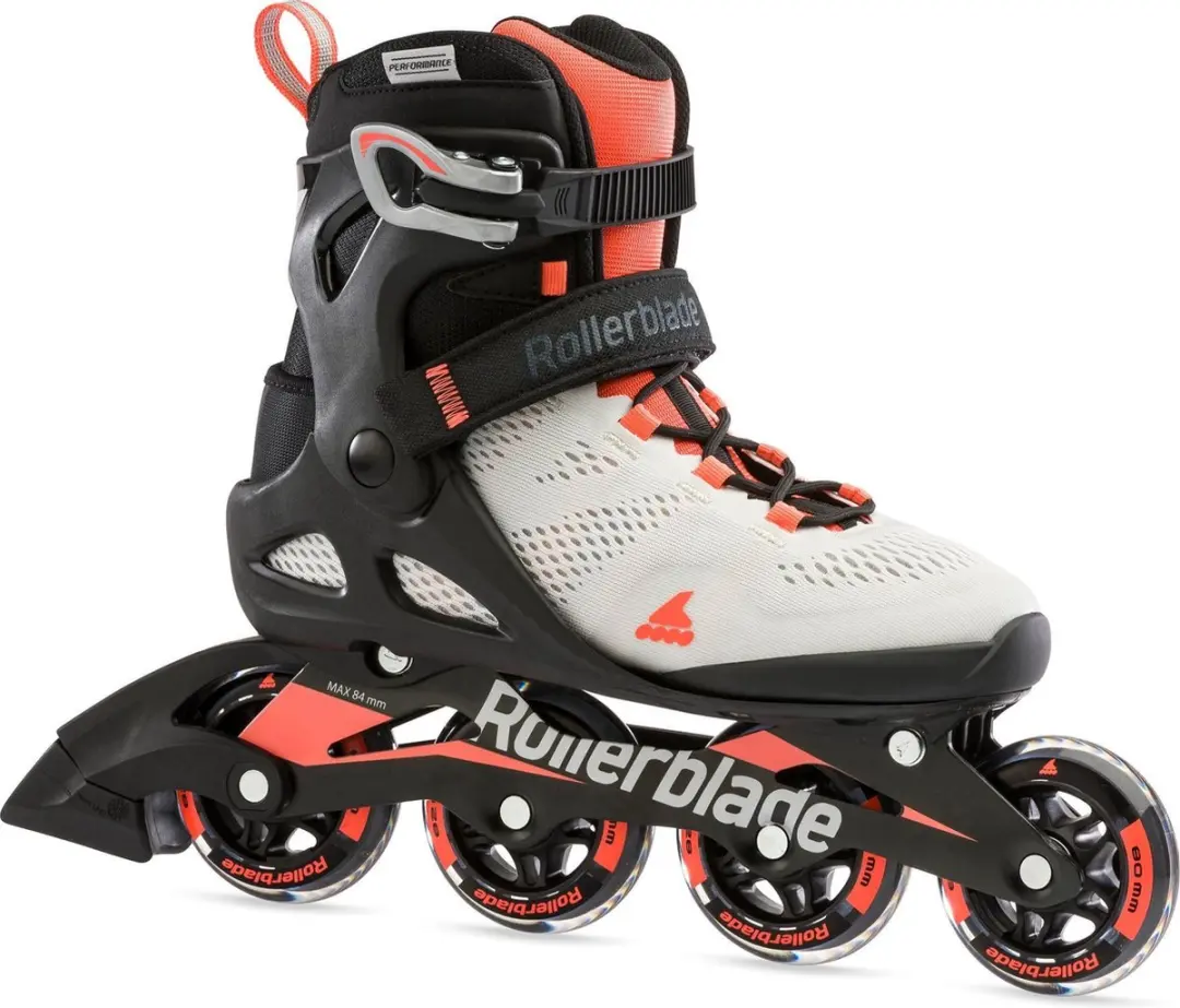 Rollerblade Macroblade 80 Dames Inline Skates - 80mm - Lichtgrijs/Zwart/Orange - afbeelding 6 van 6