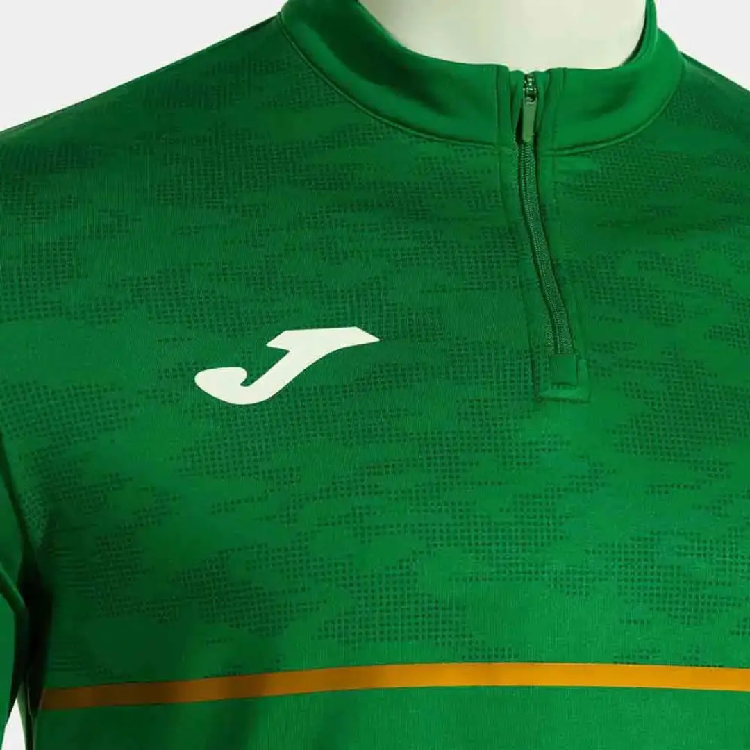 Joma Record III Sweatshirt - Groene halve rits - XL