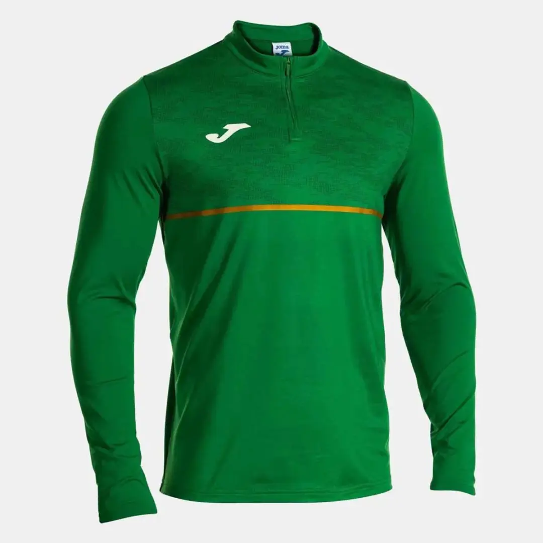 Joma Record III Sweatshirt - Groene halve rits - XL
