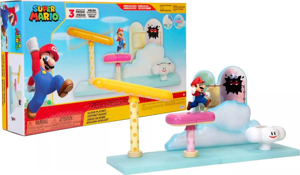 Nintendo Super Mario Cloud World Playset - Veelkleurig