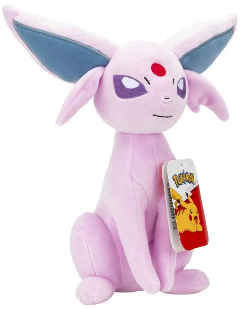 Pokémon Plush Espeon 20cm - Roze/ Groen