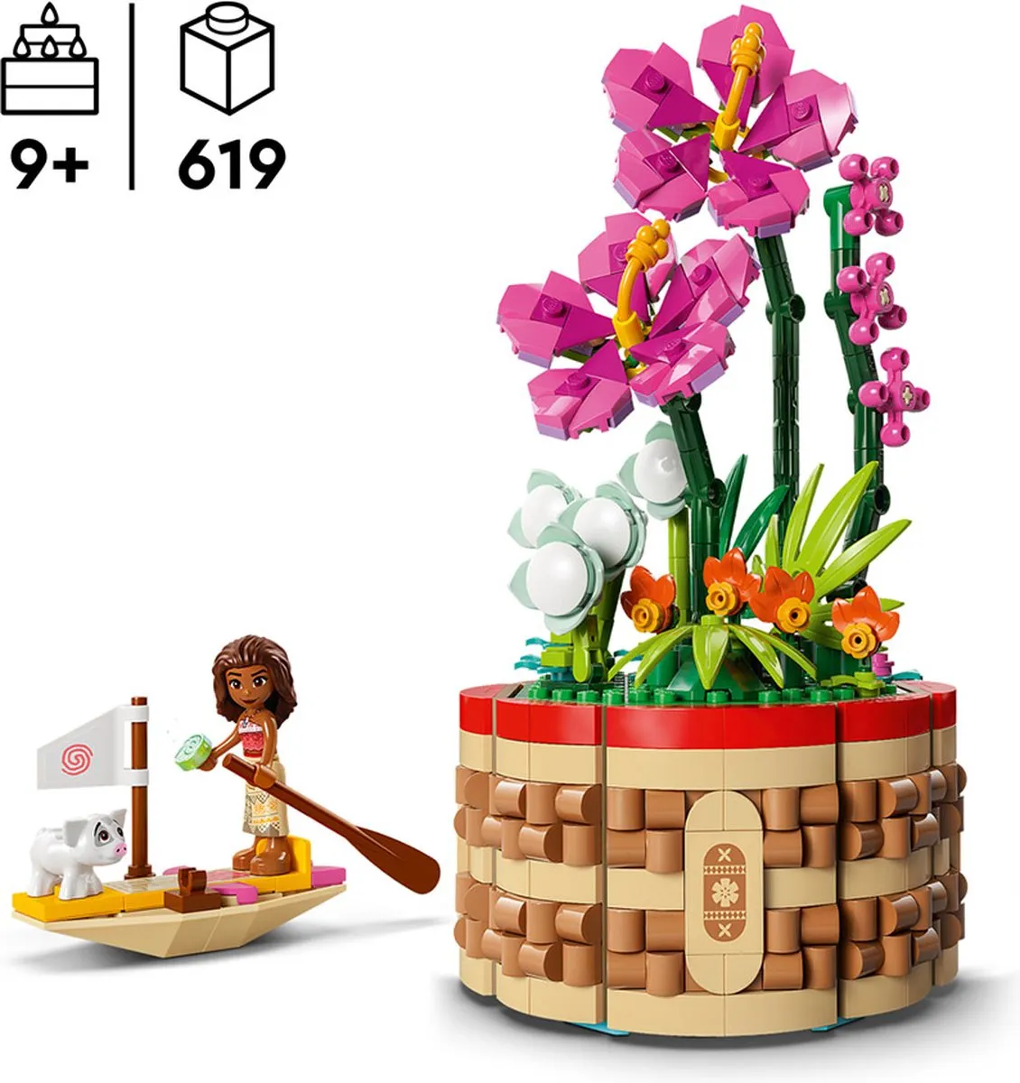 LEGO Disney Princess Vaiana Bloempot 43252 - 619 Stukken